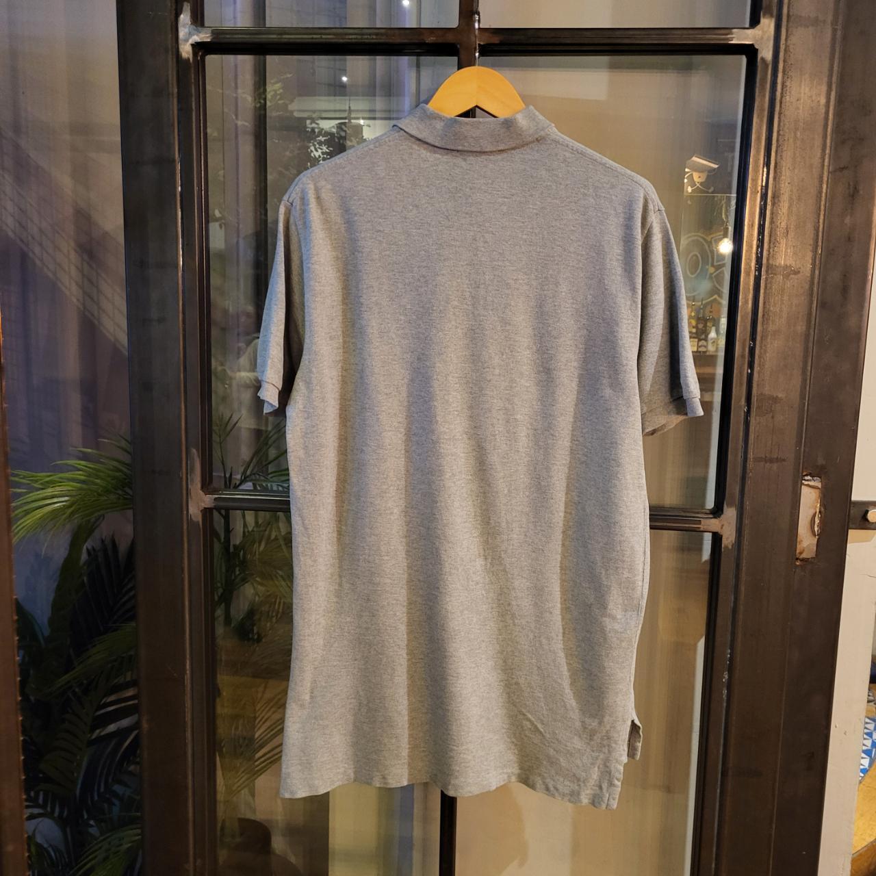 POL132 - Vintage Ralph Lauren Grey Polo Shirt Short Sleeve collared button up top #Y2K #preppy #chiefkeef #golf