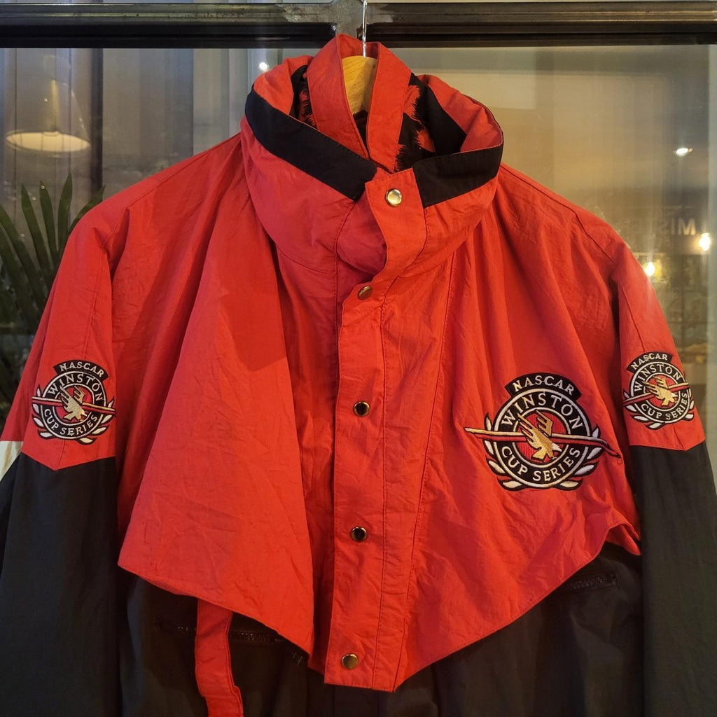 WCJ005 - Vintage retro Essential black red Nascar Winston Cup Series full zip up racing jacket #nascar #racing #y2k #racer