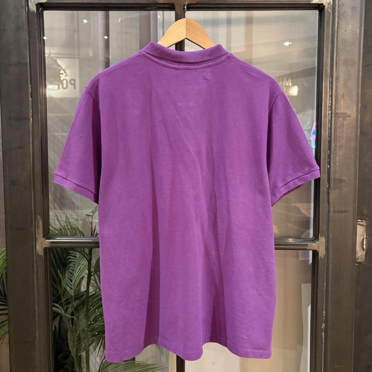 Vintage Polo Ralph Lauren Polo Shirt purple Short Sleeve Collared Custom Fit with small embroidered essential pony horse chief keef preppy 90s Y2K 2000 00s #preppy #y2k #ralphlauren  #polo #poloshirt