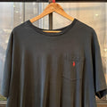 BR2409I-F - Vintage Retro Essential Navy Polo Ralph Lauren Plain Single Stitch Pocket Top Tee T-shirt #90s #preppy #top #poloralphlauren #basic
