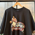 Vintage Scottie Pippen Portland Trail Blazers T-Shirt Mens XXL Black NBA Pro Player Tee 90s Y2K
