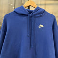 MA0202BC-P - Vintage Retro Essential Blue Nike Sweatshirt Hoodie with embroidered swoosh logo #90s #sportswear #essential #nike #y2k