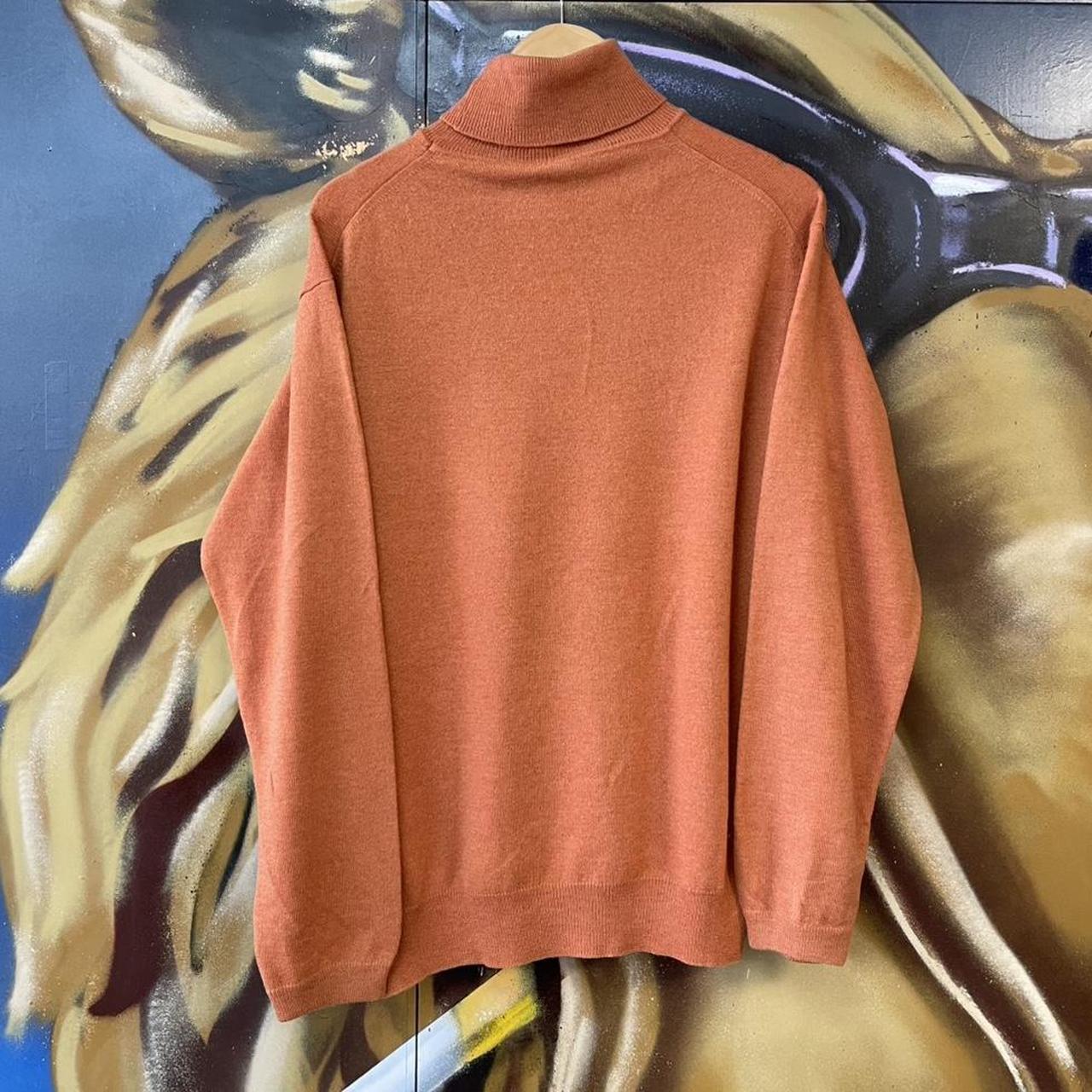 Italian Vintage Burnt Orange Roll Neck Cashmere Sweater