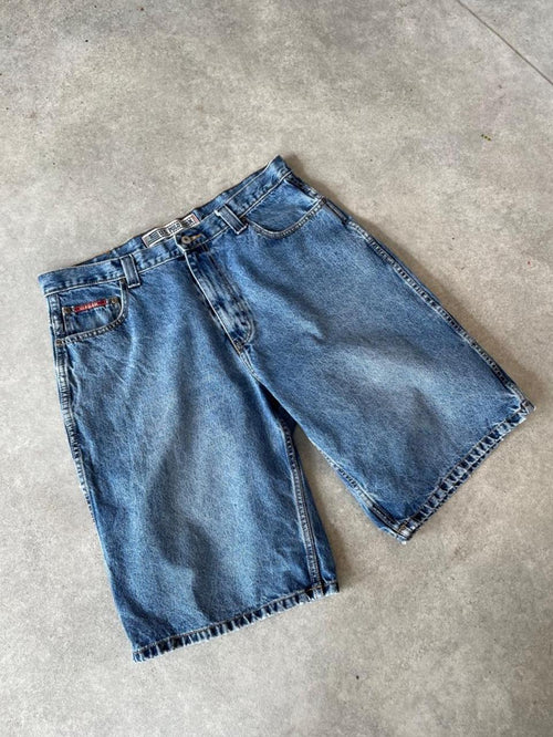 90s Mid Wash Blue Denim Jorts Shorts