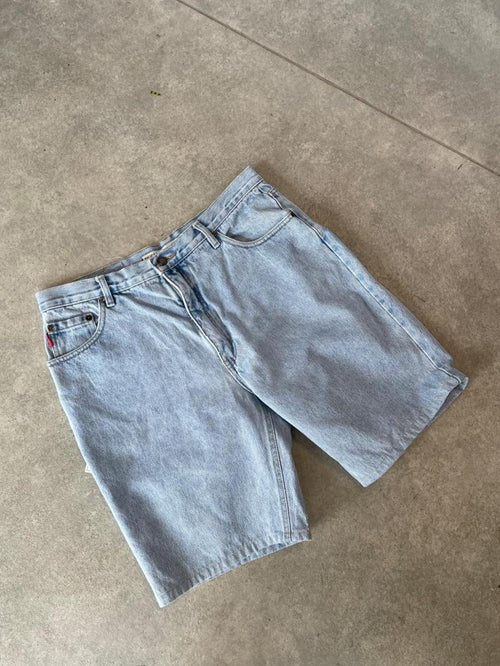90s Light Wash Blue Denim Jorts Shorts