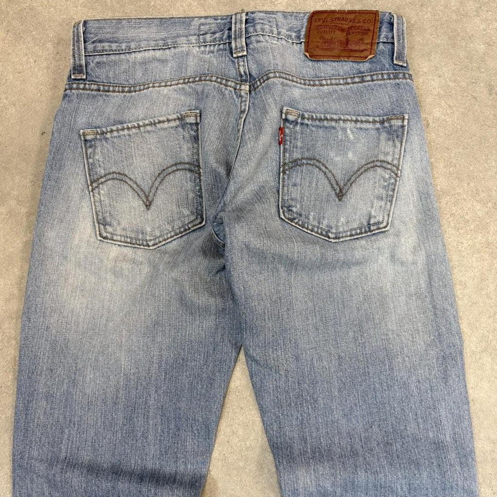 YIC1025A04-U - Vintage retro essential  Levi’s 511 Blue Wash Denim Skinny Straight Leg Jeans Trousers pants #denim #skinny #jeans #levis511 #levis
