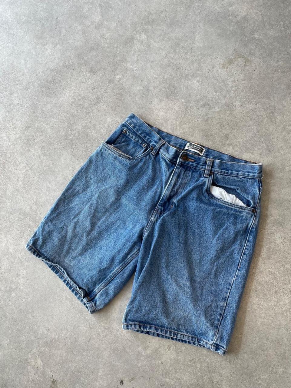 Route 66 Mid Wash Blue Denim Jorts Shorts