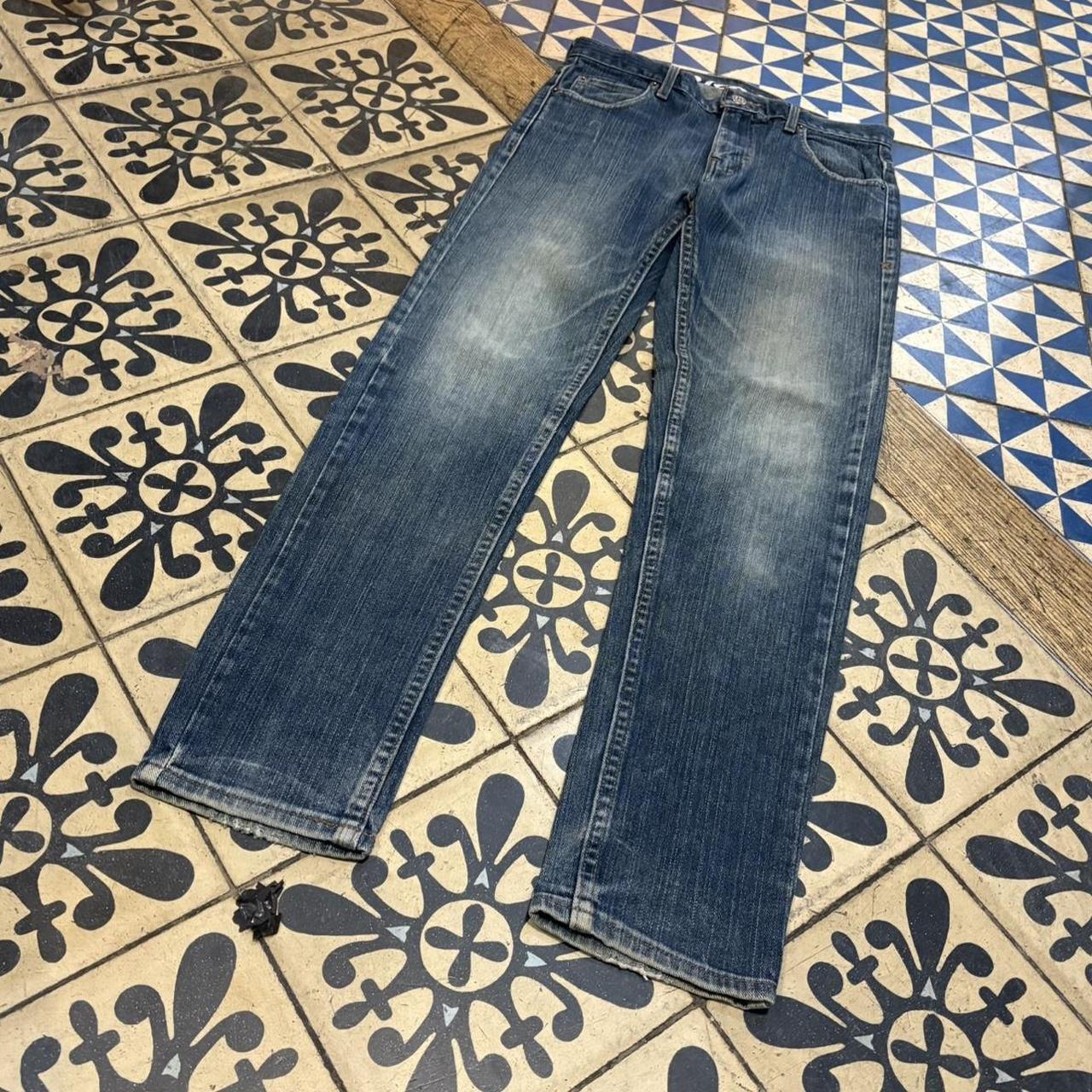 TRW431F - Vintage retro essential Dickies Blue Wash Slim Fit Denim Jeans Trousers pants #denim #skater #dickies #y2k #workwear