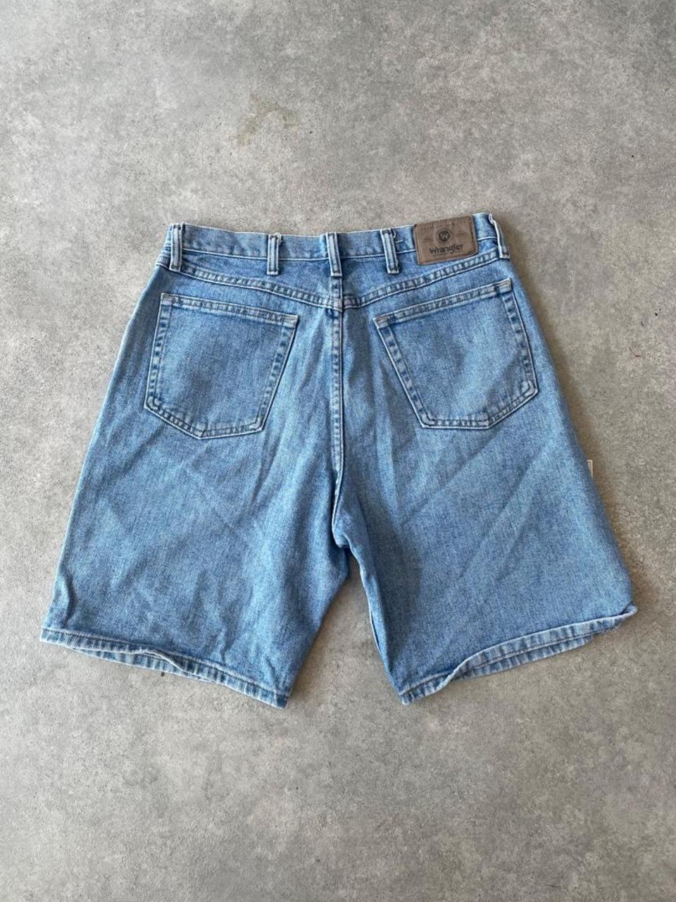 Wrangler Denim Light Wash Blue Jorts Shorts