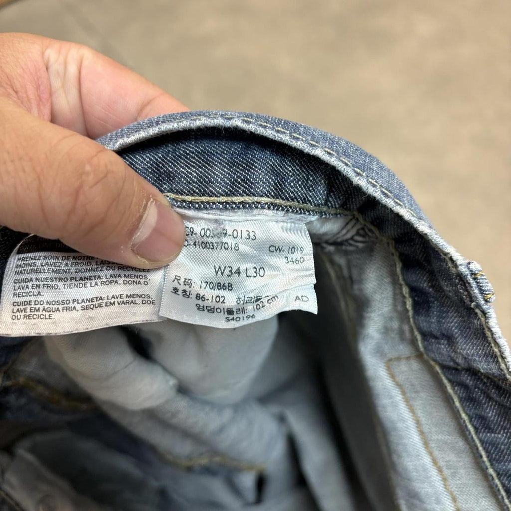 BR1912AIY-U - Vintage retro essential  Levi’s 569 Loose Straight Leg Mid Blue Wash Denim Jeans Trousers pants #denim #levis #levis569 #jeans #loosefit