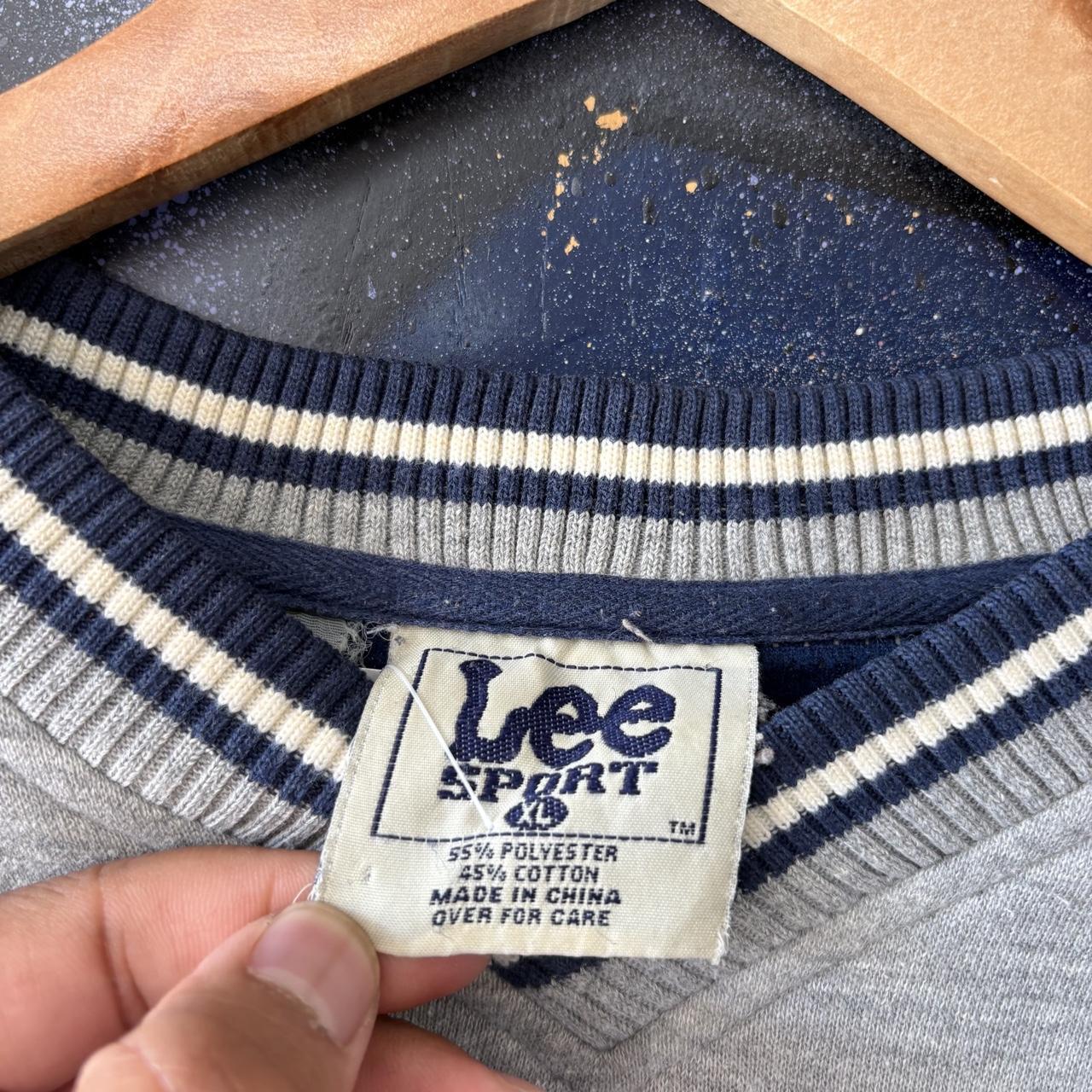 Vintage Lee Sport Sweatshirt Mens XL Grey NHL Atlanta Thrashers Hockey Pullover Jumper Top 90s Y2K 00s