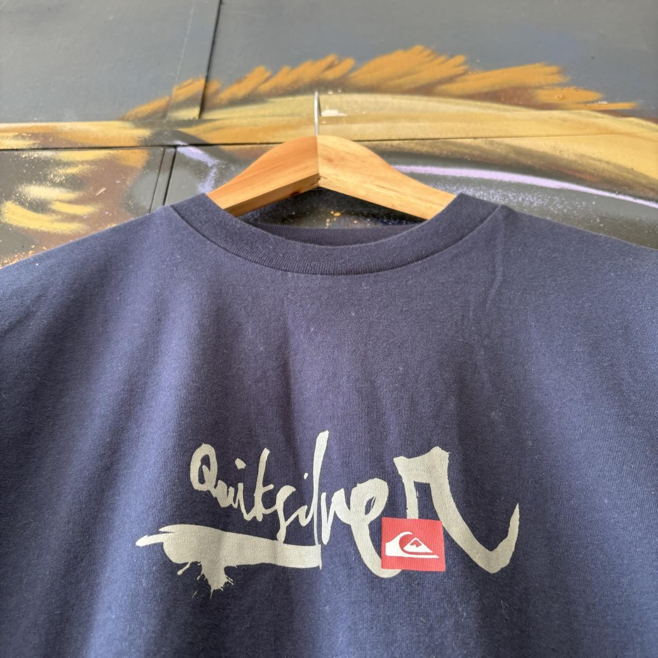 Vintage Quiksilver T shirt Men’s Small Graffiti Logo Spell Out Graphic Print Skate Surf Deadstock Brand New with Tags Tee Top 90s Y2K 00s