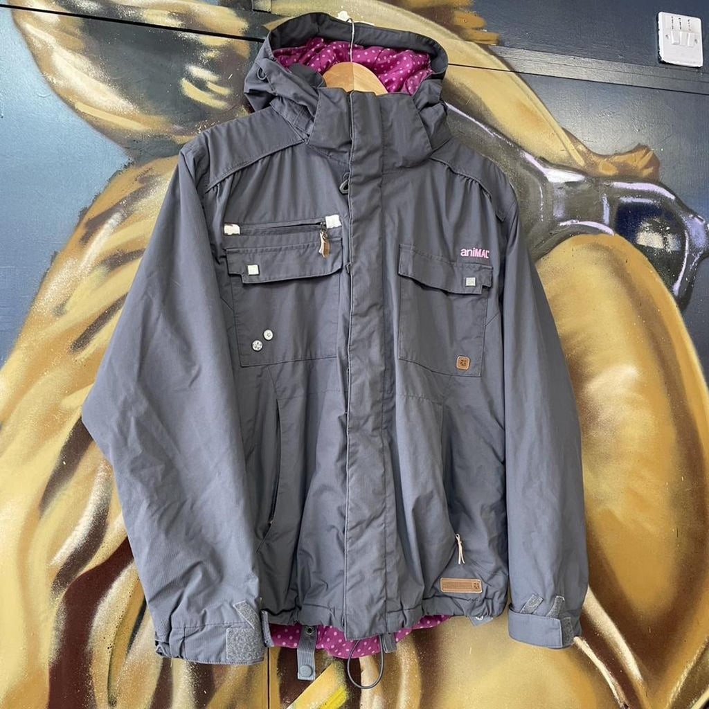 Y2K Animal Techy Hooded Ski Jacket