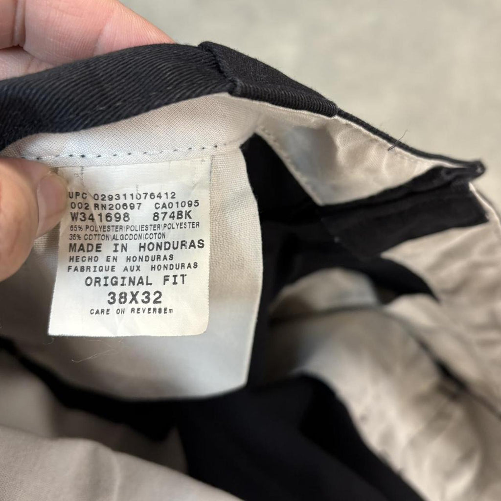 BR1912ZW-U - Vintage retro essential Black Dickies Straight Leg Trousers pants casual workwear #skater #utility #workwear #straightleg #dickies