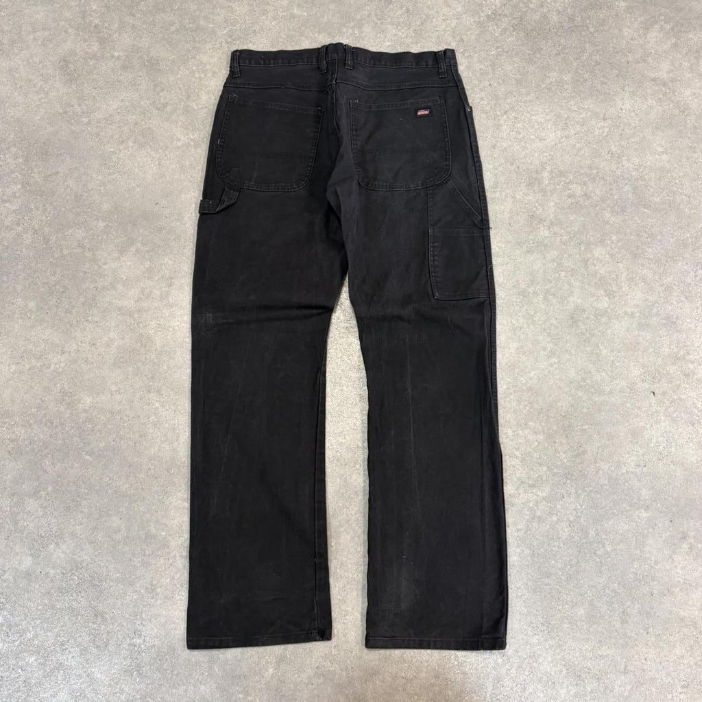 Vintage Dickies Jeans Mens 34x34 Black Carpenter Pants Trousers Straight Leg Skate Workwear Y2K 90s
