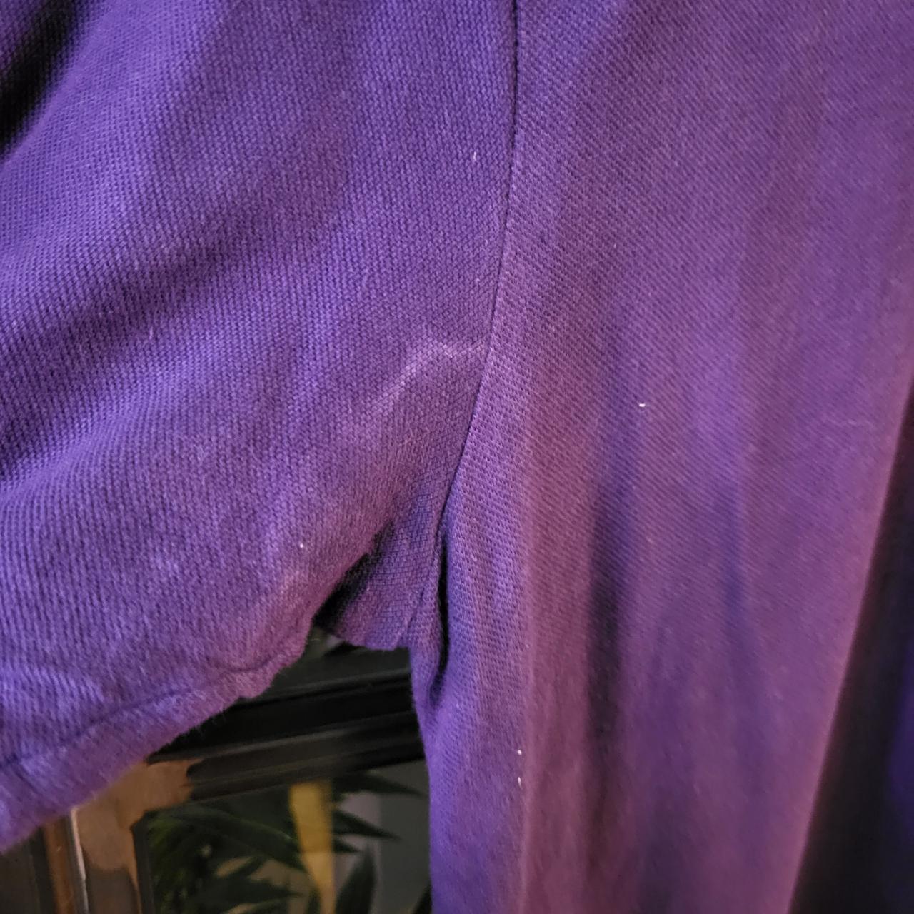POL025 - Vintage Ralph Lauren Purple Polo Shirt Short Sleeve collared button up top #Y2K #preppy #chiefkeef