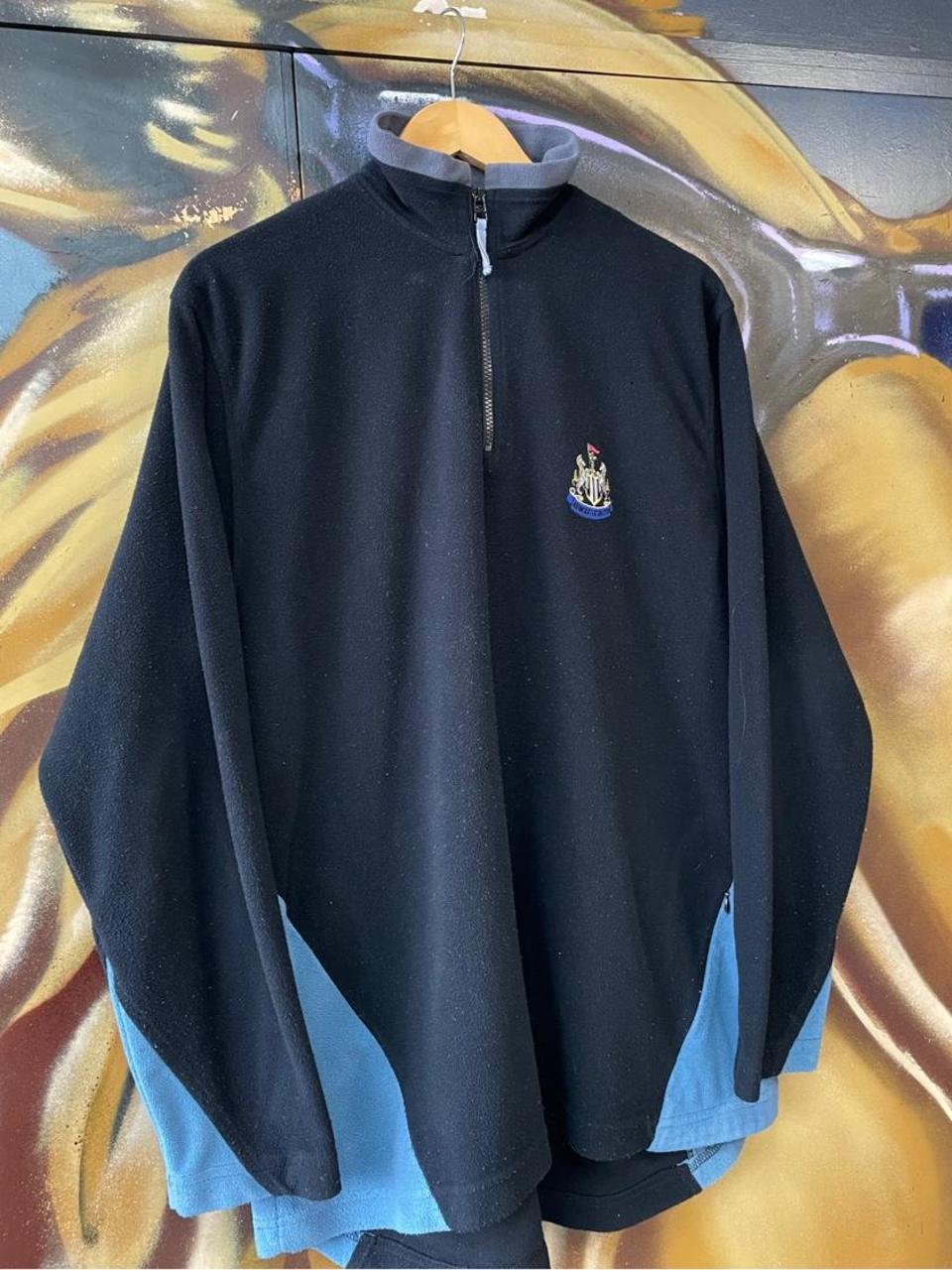 Vintage Newcastle Utd Football Fleece Quarter Zip