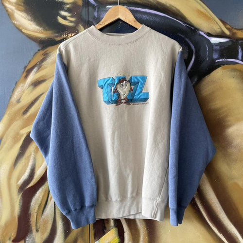 90s Looney Tunes Taz Embroidered Sweatshirt