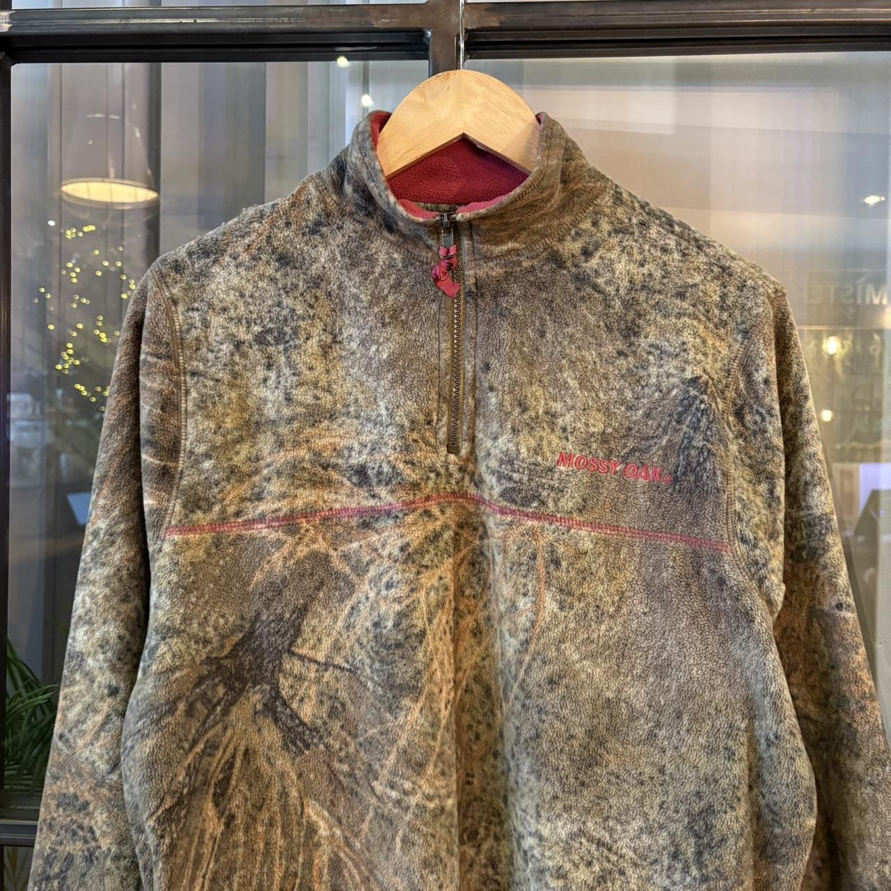 0225H66BR - - Vintage Retro Essential Realtree Camouflage Khaki Green Brown Field Hunting graphic print Sweatshirt 1/4 zip fleece #realtree #hunting #camo #utility