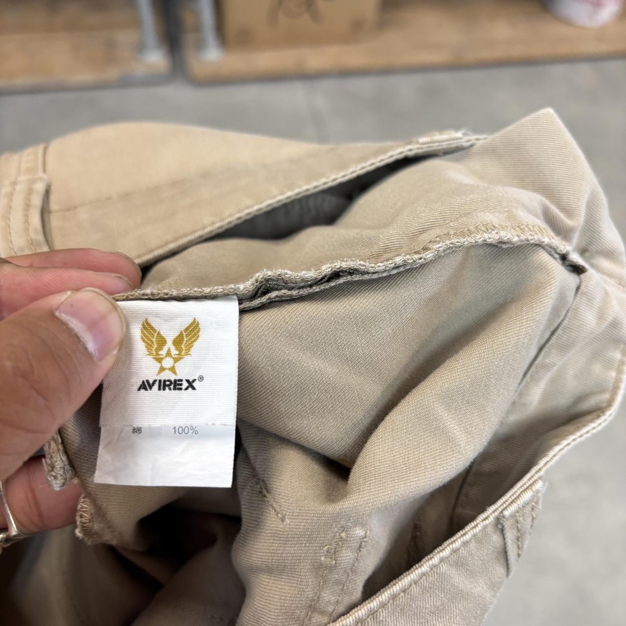 Vintage Avirex Jorts Mens 34” Cargo Multi Pocket Shorts Army Utility Baggy Wide Leg Skate Surf Hip Hop 00s Y2K