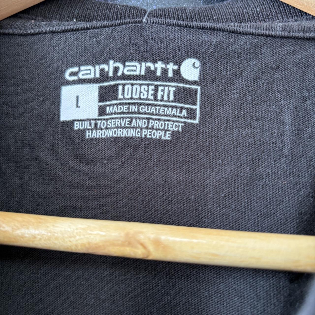 Vintage Carhartt T shirt Mens Large Black K87 Heavyweight Workwear Durable Skate Loose Fit Tee Top 90s Y2K 00s