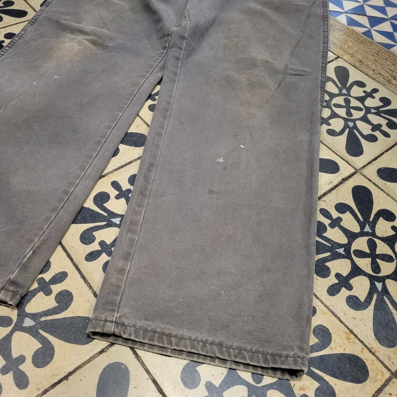 TRW235BR - Vintage retro essential Grey Dickies carpenter Trousers pants casual workwear #skater #utility #workwear #carpenter #dickies
