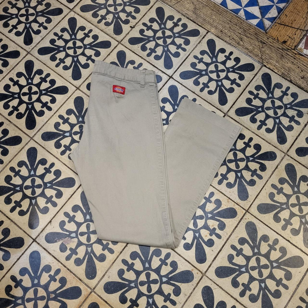 TRW0078BR - Vintage retro essential Beige Dickies Casual Workwear chino Trousers #dickies #chino #skater #workwear
