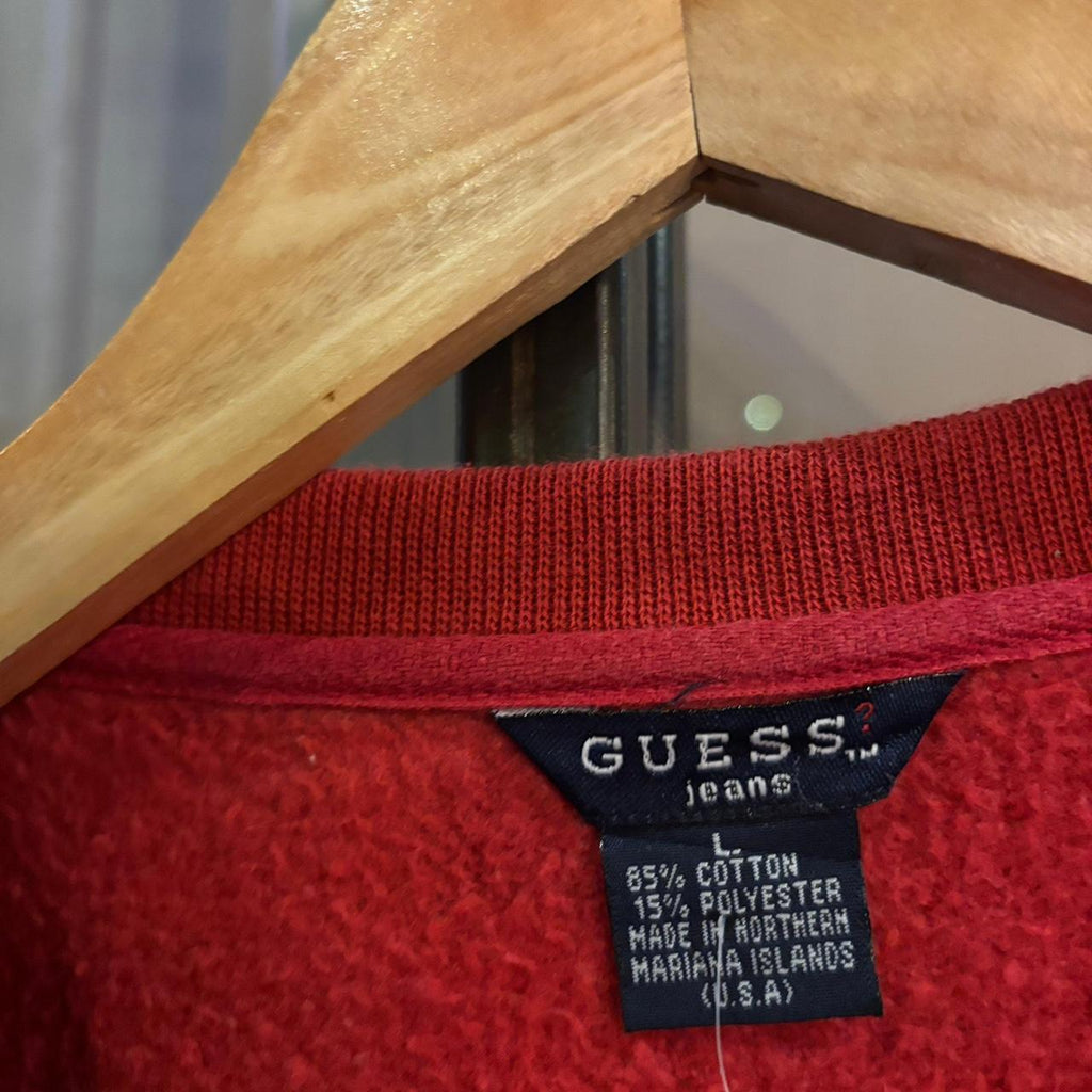 SWT650F - Vintage Retro Essential Ree Guess U.S.A Crewneck Jumper Sweatshirt with print logo #90s #sportswear #usa #y2k #guess