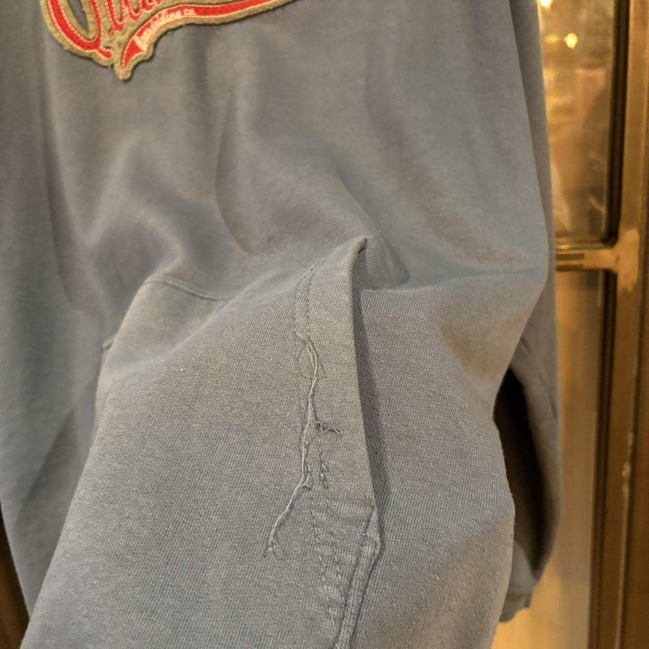 Vintage Quiksilver Hoodie Mens XL Blue Centre Spellout Logo Jumper Pullover Skate Surf Y2K 90s 2000s