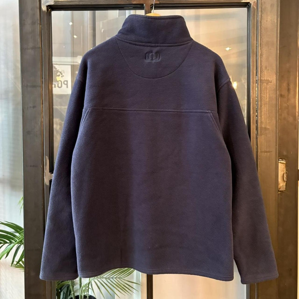 Vintage Animal Quarter Zip Mens Large Navy Blue Essential Fleece 1/4 Ski Surf Sweatshirt Top Y2K 90s