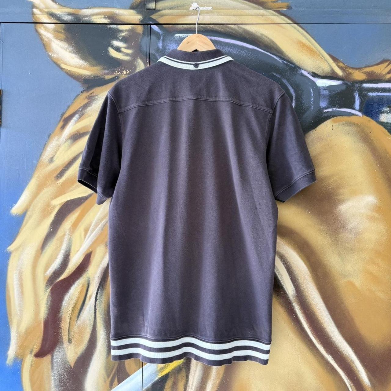Vintage Retro Evisu Black Full Button Up Cotton Japanese Polo Shirt Short Sleeve striped collared and hem  #Y2K #preppy #chiefkeef #oldmoney #evisu