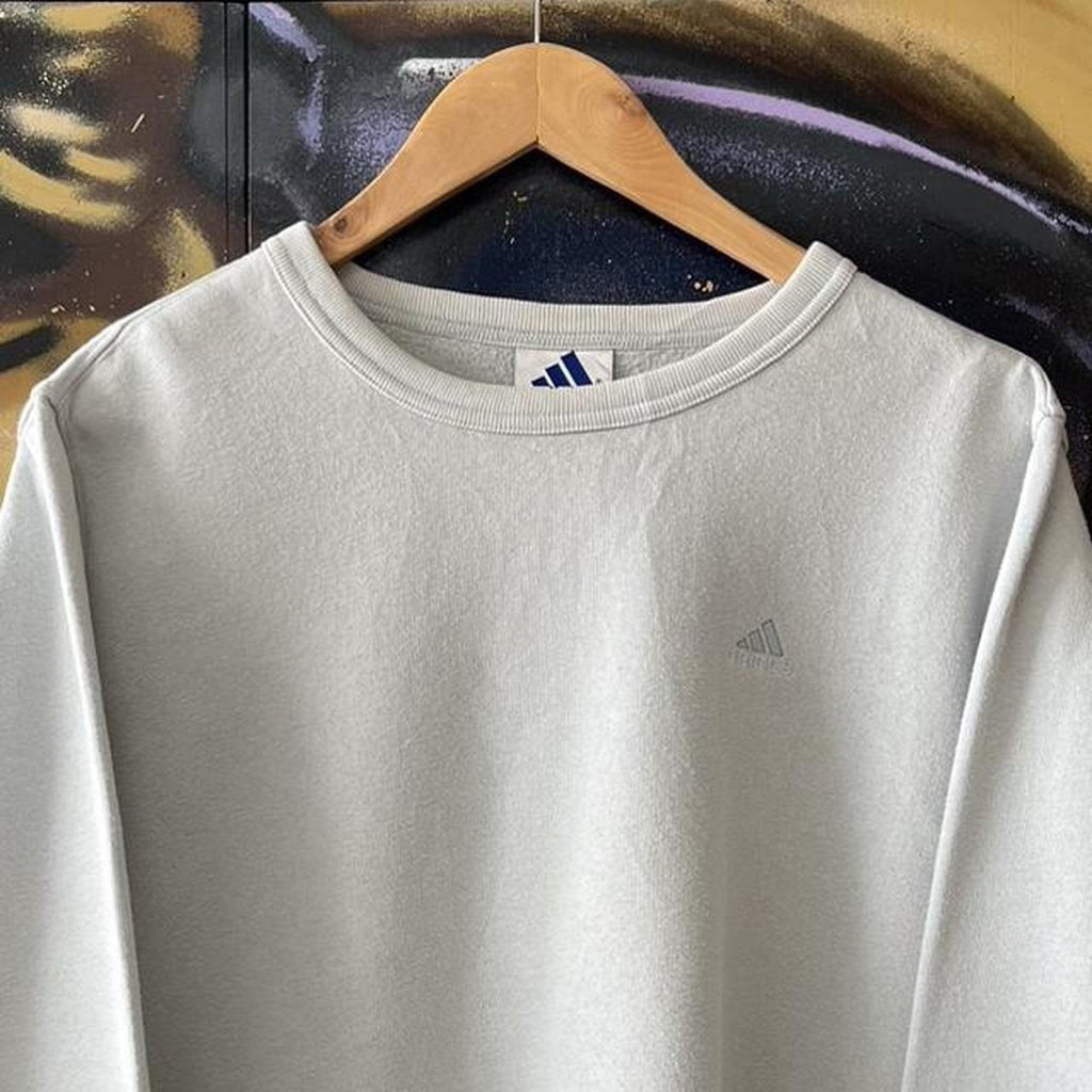 Adidas Small Logo Embroidered Sweatshirt
