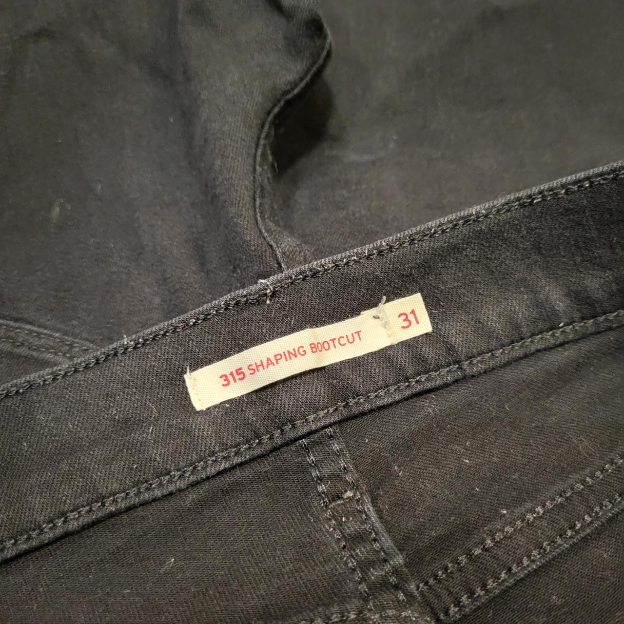 JNS217BR - Vintage retro essential adult Levi's 315 black 3/4 Trousers pants jeans #levis #levis315 #jeans #denim