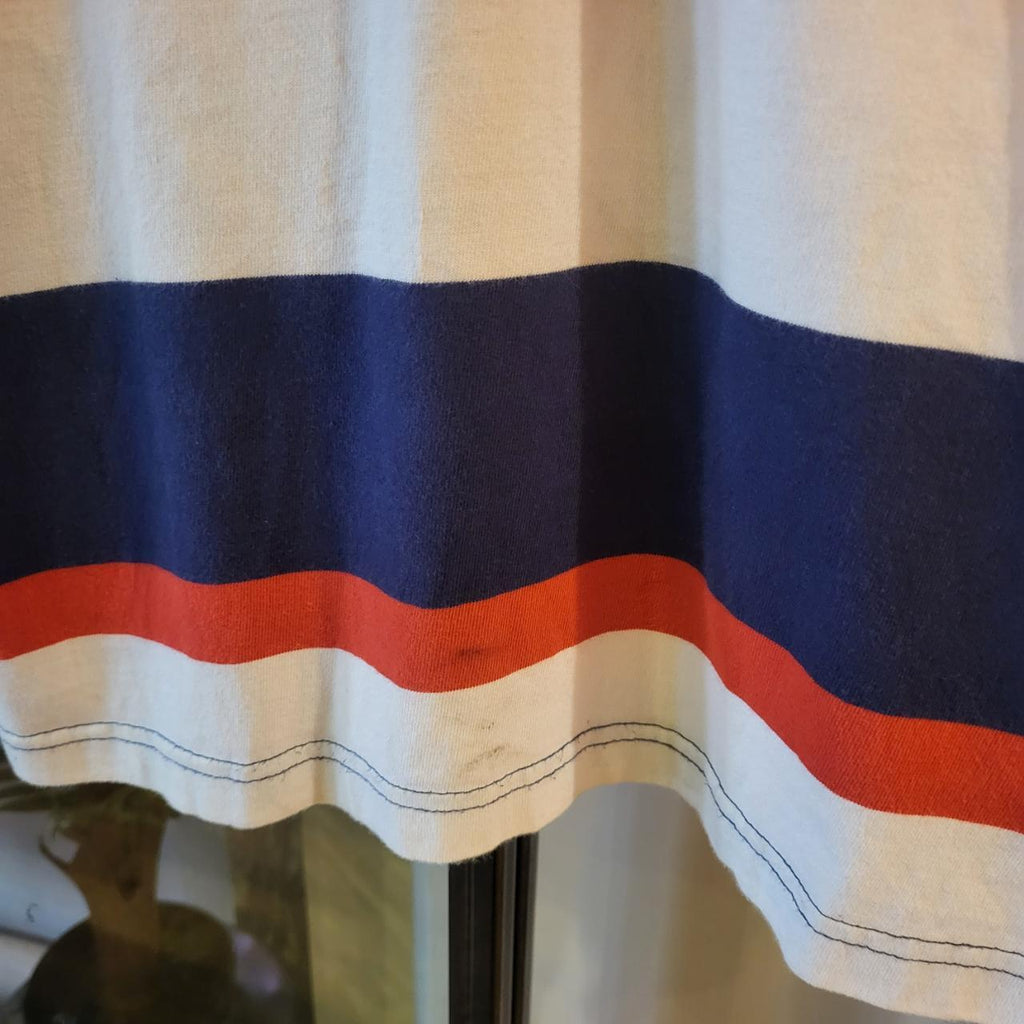 RTJ006 - Vintage retro essential mens Tommy Hilfiger longsleeve polo Rugby Jersey Collared sweatshirt jumper striped old money preppy with small embroidered horse chest logo smart casual 90s y2k style