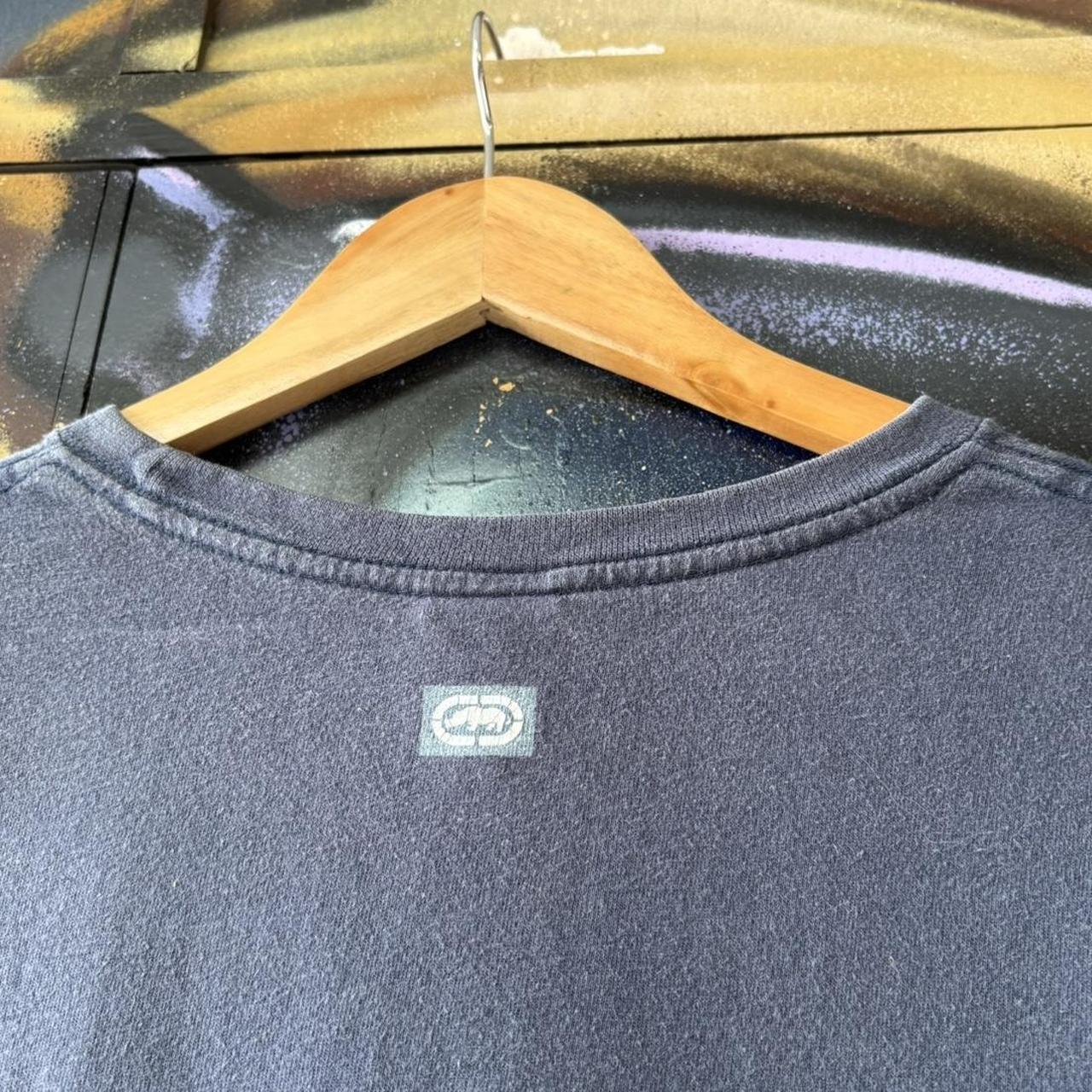 Vintage Ecko Unlimited T Shirt Tee Mens Large Navy Spellout Logo Graphic Skate Top Hip Hop 90s Y2K