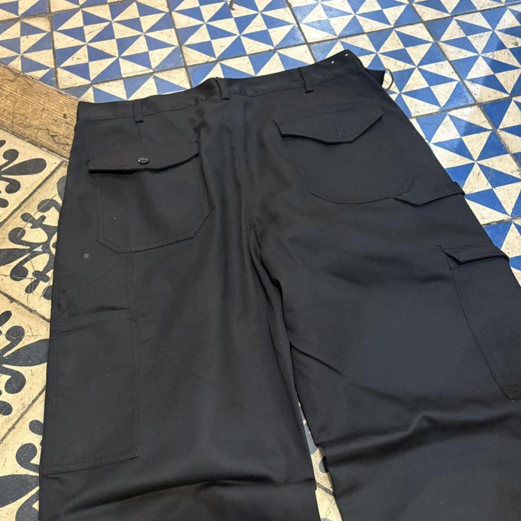 BR2306JI-P - Vintage retro essential  Black Dickies Double Knee Cargo Trousers pants casual workwear #skater #utility #workwear #carpenter #dickies
