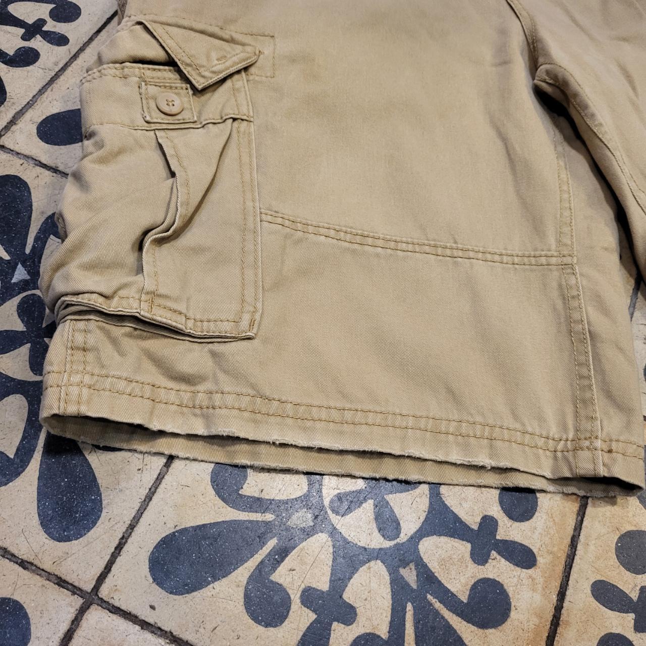 JRT005 - Vintage Retro Essential Retro Plugg Tan Brown Cargo workwear Shorts Jorts  #cargos #hiphop #skater #y2k