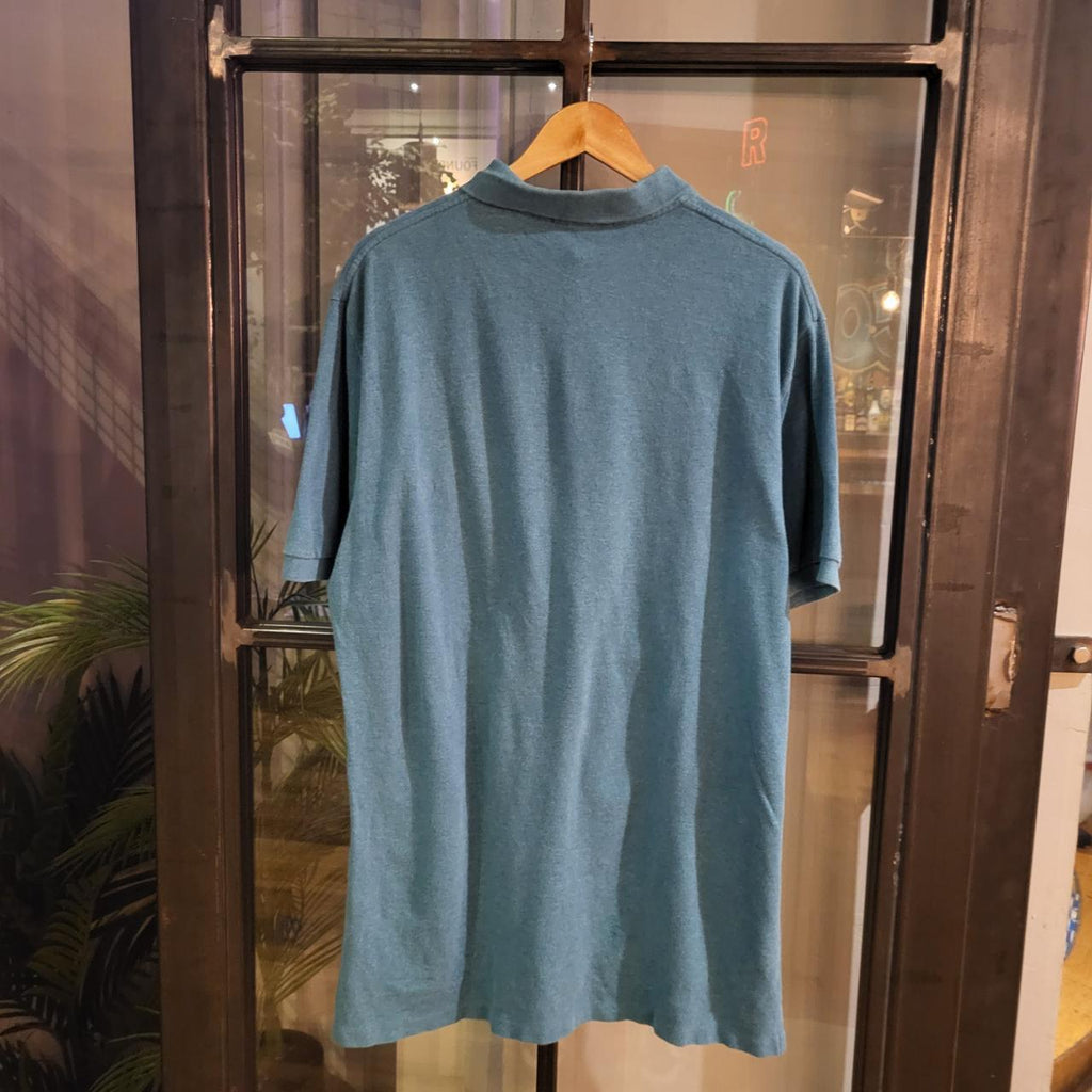 POL209 - Vintage Ralph Lauren Blue Green Polo Shirt Short Sleeve collared button up top #Y2K #preppy #chiefkeef #golf #oldmoney