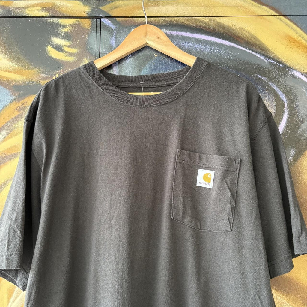 Vintage Carhartt T shirt Mens Large Black K87 Heavyweight Workwear Durable Skate Loose Fit Tee Top 90s Y2K 00s