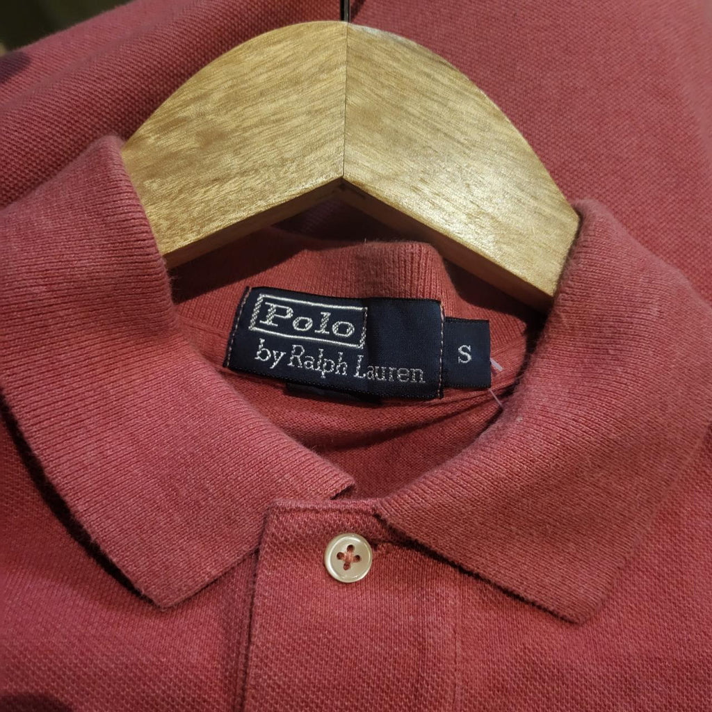 POL200 - Vintage Ralph Lauren Pink Polo Shirt Short Sleeve collared button up top #Y2K #preppy #chiefkeef #golf #oldmoney