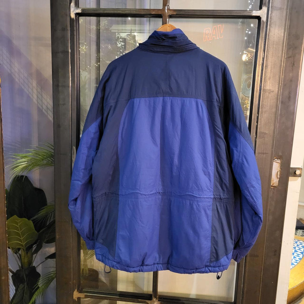 WDB048F - Vintage Retro Essential L.L. Bean Navy and Blue full zip up Coat Jacket festival #preppy #llbean #festival #oldmoney #90s