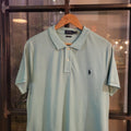 POL202 - Vintage Ralph Lauren Turquiose Polo Shirt Short Sleeve collared button up top #Y2K #preppy #chiefkeef #golf #oldmoney