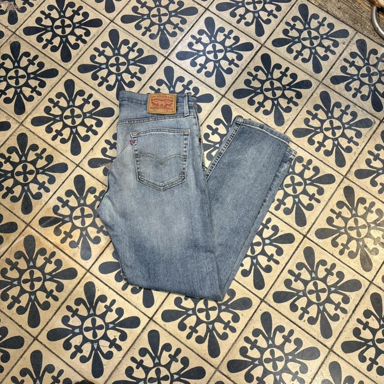 0325F37F - Vintage retro essential Levi’s 512 Light Blue Wash Denim Jenas Trousers pants  #denim #fit #levis #levis512 #slimfit