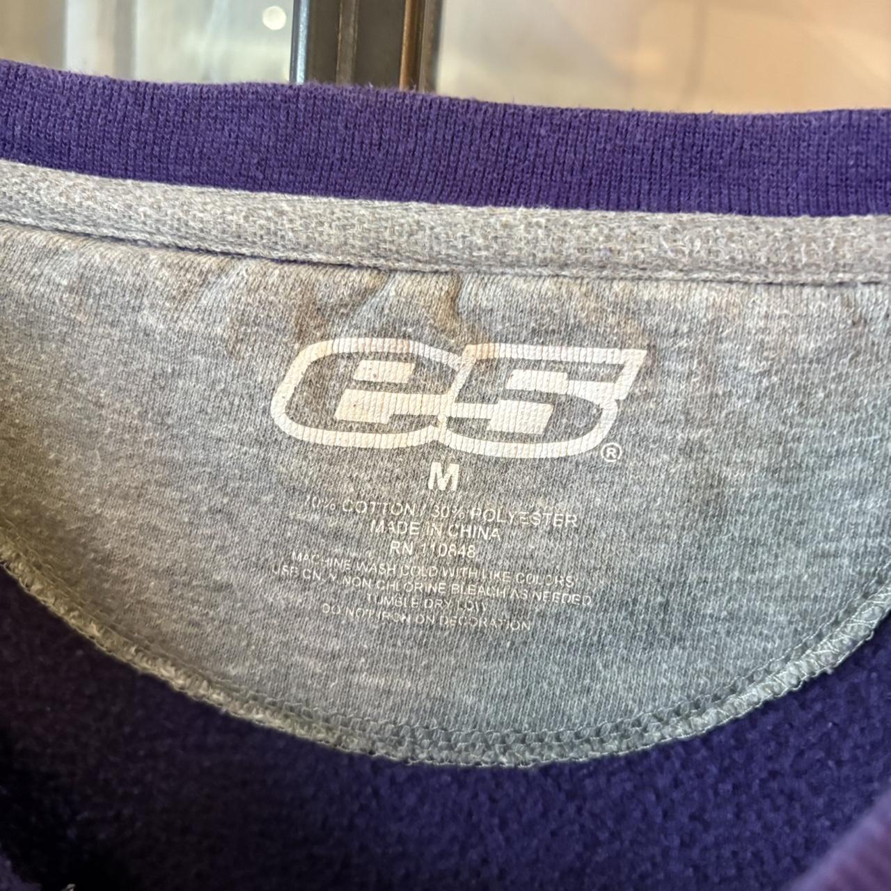 1224B09BR - Vintage Retro Essential Purple Kansas State University College Crewneck Jumper Sweatshirt with  embroidered patch spellout logo #90s #sportswear #kansas #y2k #boxy
