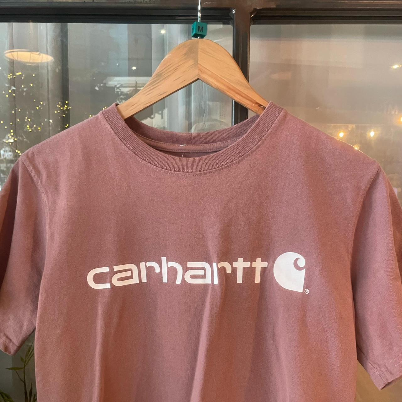 0225H114P - Vintage Retro Essential Carhartt Graphic Print Spellout Top Tee T-shirt #90s #graphic #top #essential #carhartt