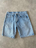 Wrangler Light Wash Blue Denim Jorts Shorts