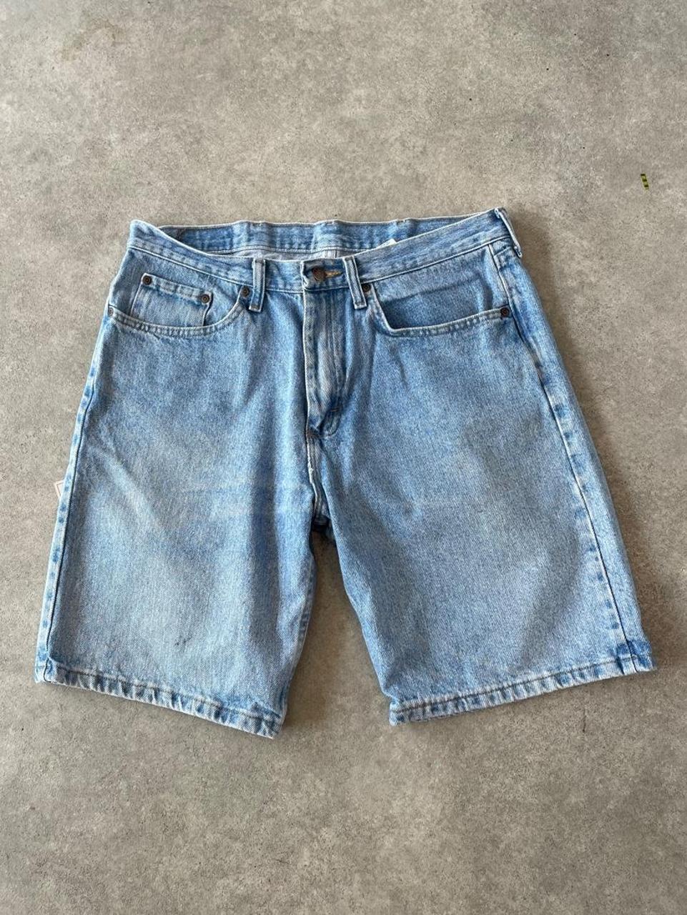 Wrangler Light Wash Blue Denim Jorts Shorts
