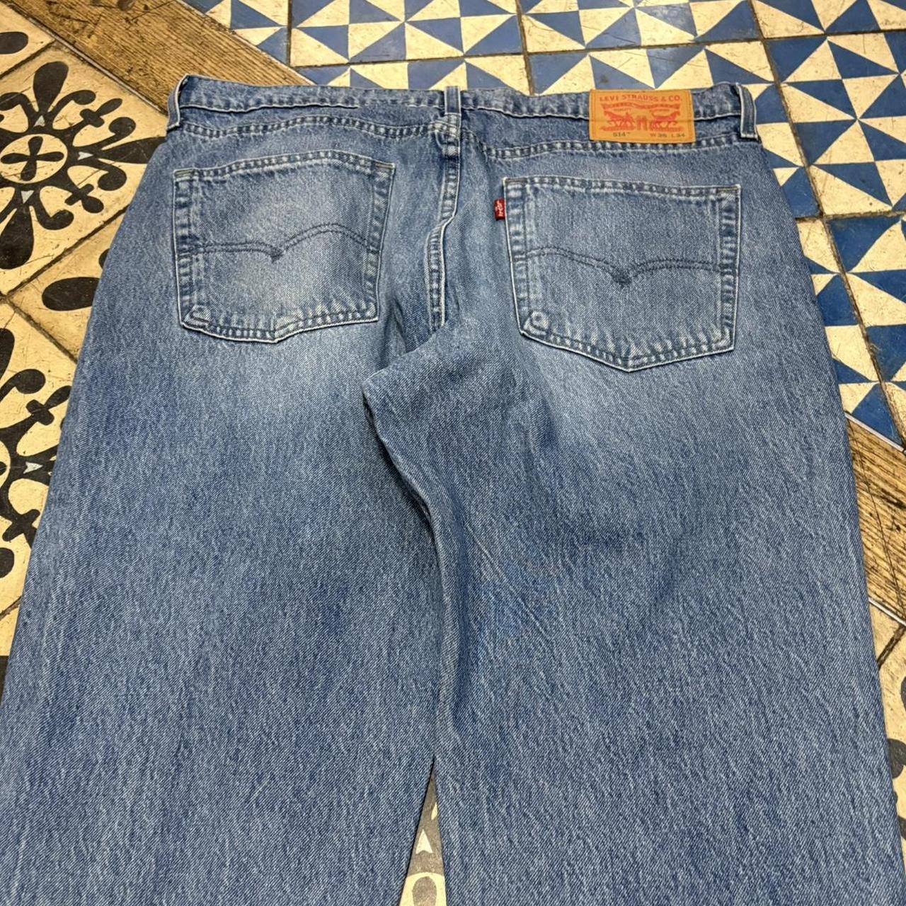 TRW603-F - Vintage retro essential  Levi’s 514 Blue Wash Denim Jeans Trousers pants #denim #jeans #levis514 #levis #straightleg