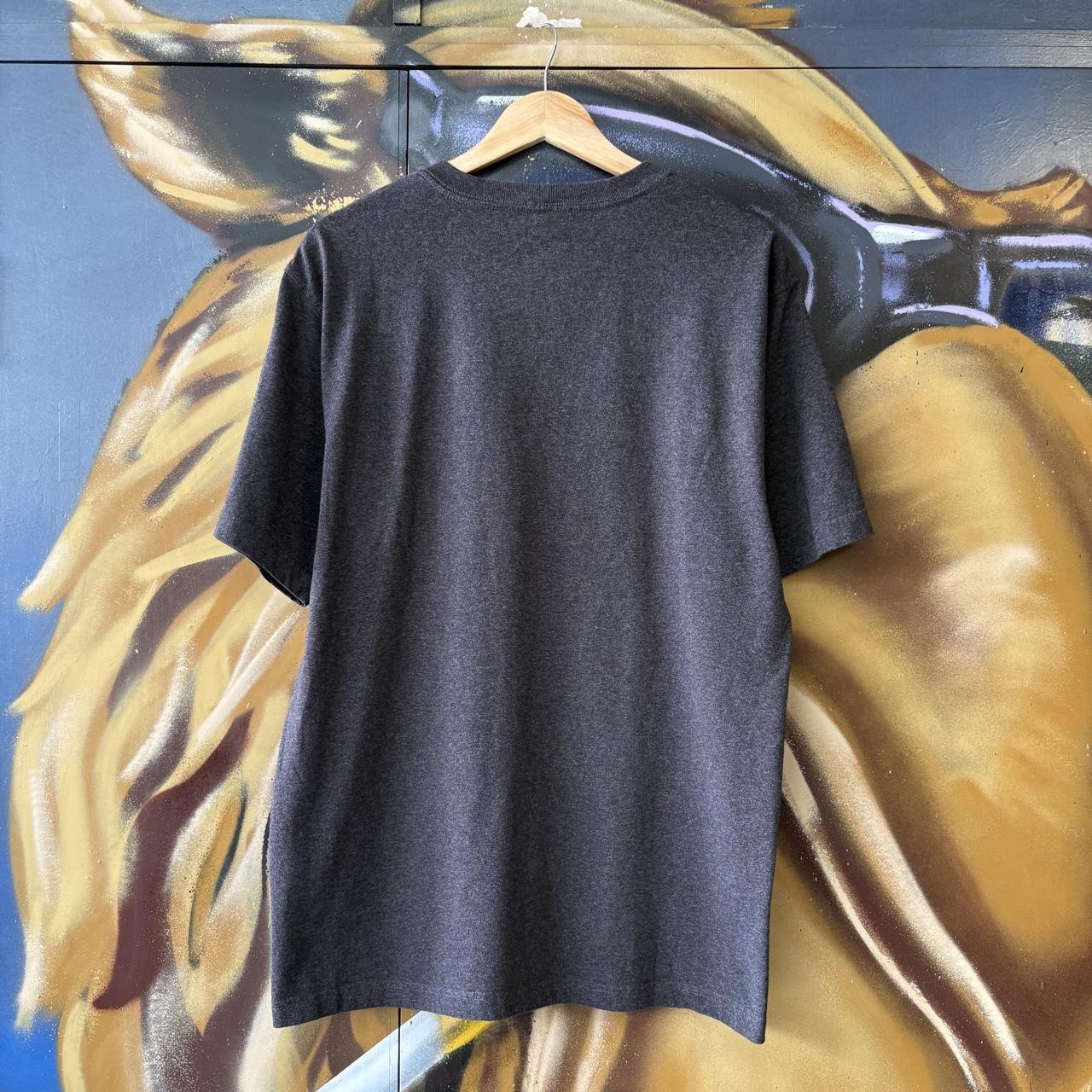 Vintage Carhartt T shirt Mens Medium Charcoal Grey Loose Fit K87 Workwear Durable Skate Tee Top 90s Y2K 00s