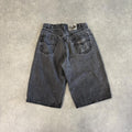 Vintage Levi’s Silvertab Jorts Mens Black Wash Denim Jean Shorts Baggy Knee Length Wide Leg Skate Surf Hip Hop 00s Y2K